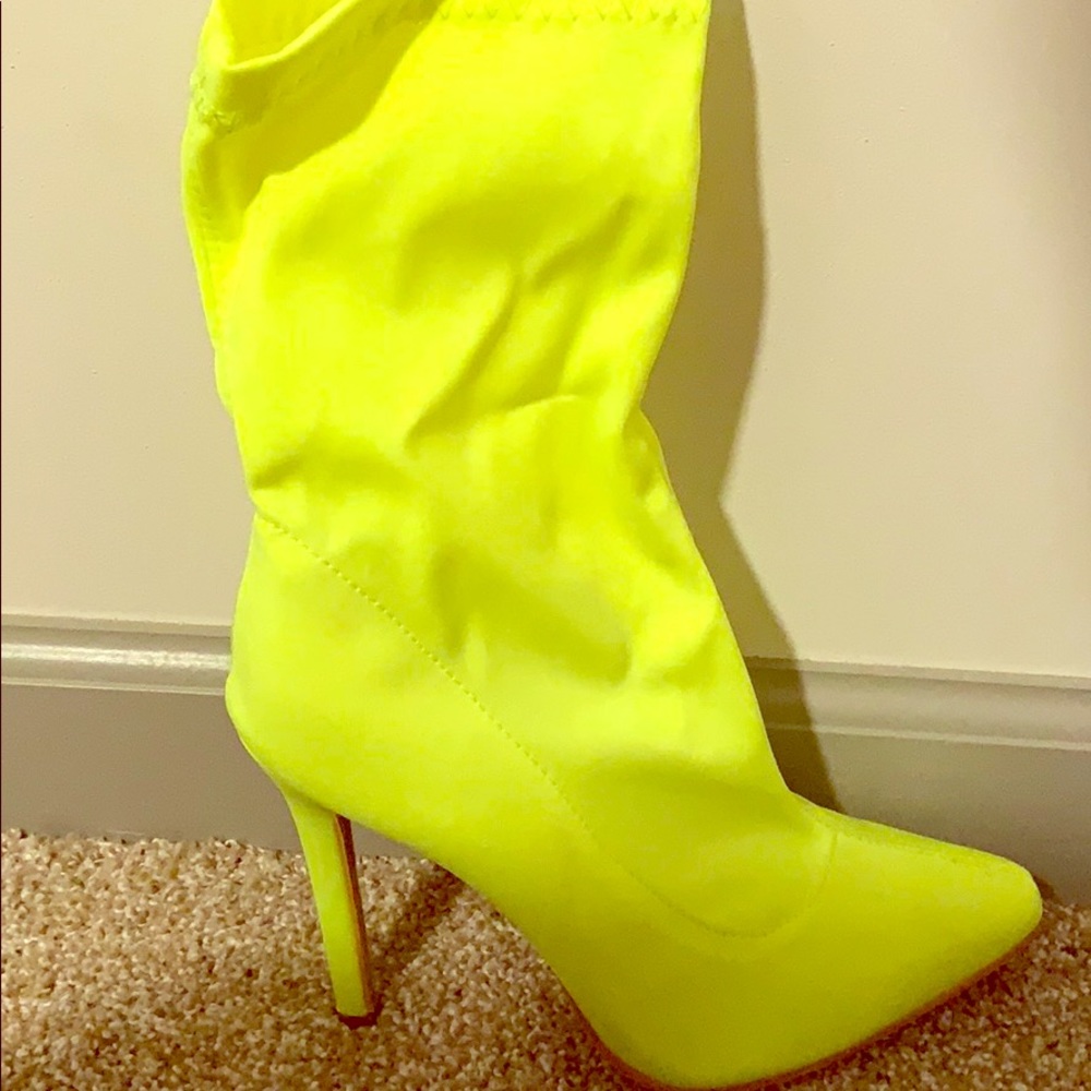 Women’s Neon Heeled Boots